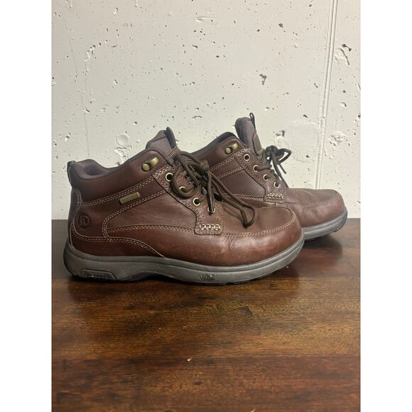 Dunham Brown WaterProof Hiking Boots Ankle Height Mens us 9 outdoors Trails Lace main image 4